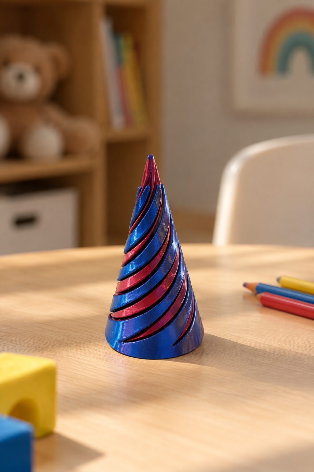Pirâmide Cone Fidget Sensorial