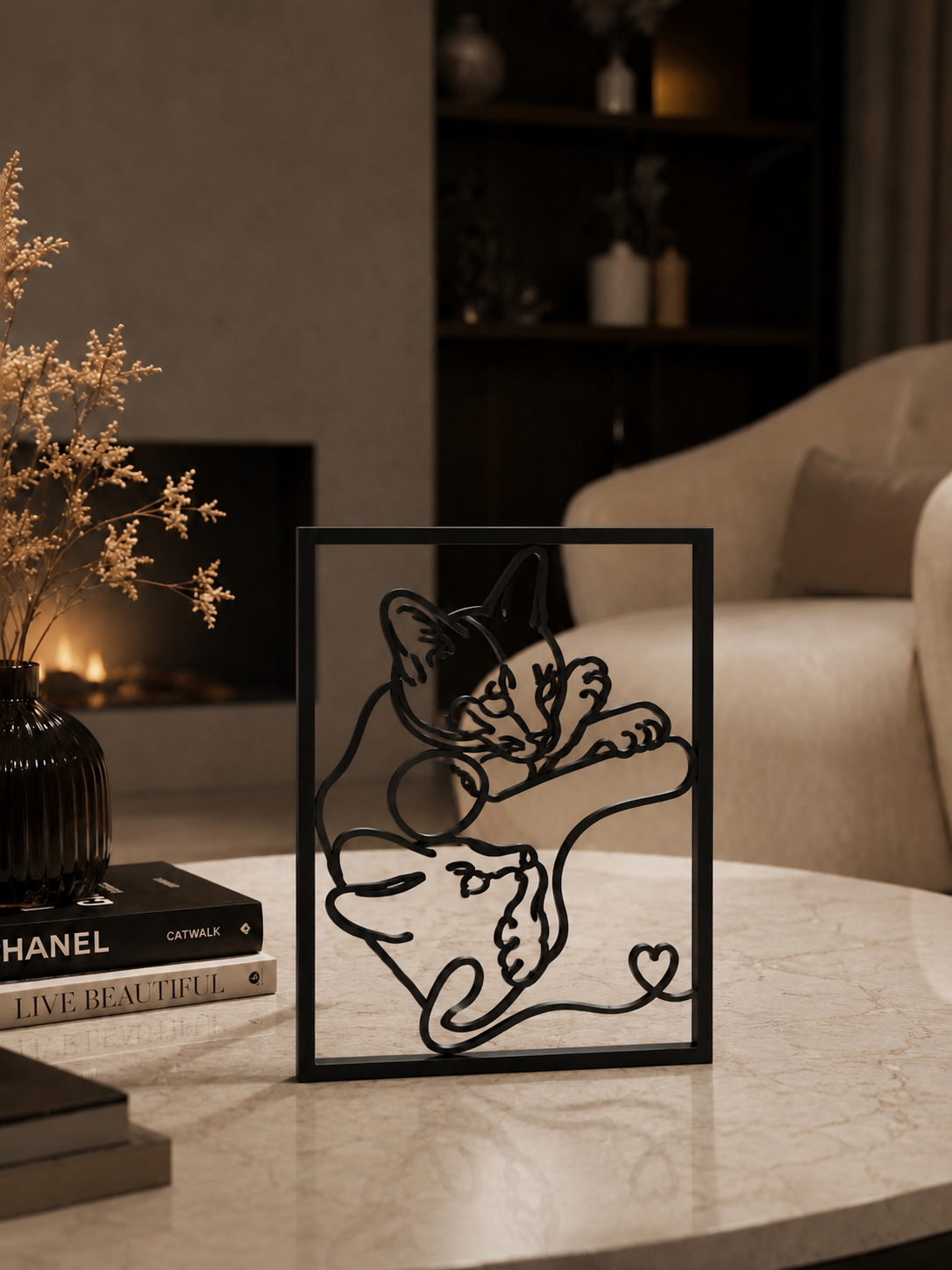 Quadro LineArt Frame Personalizado | Mon Lori