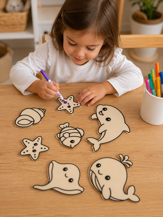 Conjunto Peças Sensoriais— Kit Criativo de Pintura Infantil