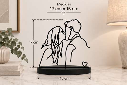 Escultura A Nossa História em Linha| Mon Lori