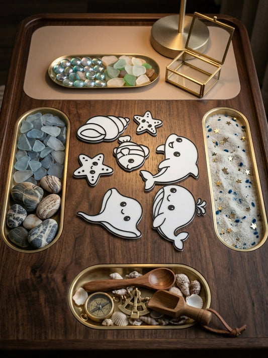 Conjunto Peças Sensoriais— Kit Criativo de Pintura Infantil