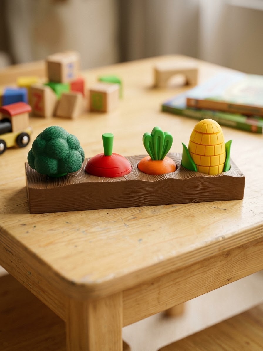 Mini Horta Sensorial — Jogo Tátil & Fidget