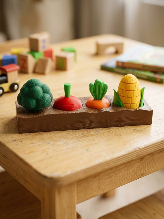 Mini Horta Sensorial — Jogo Tátil & Fidget