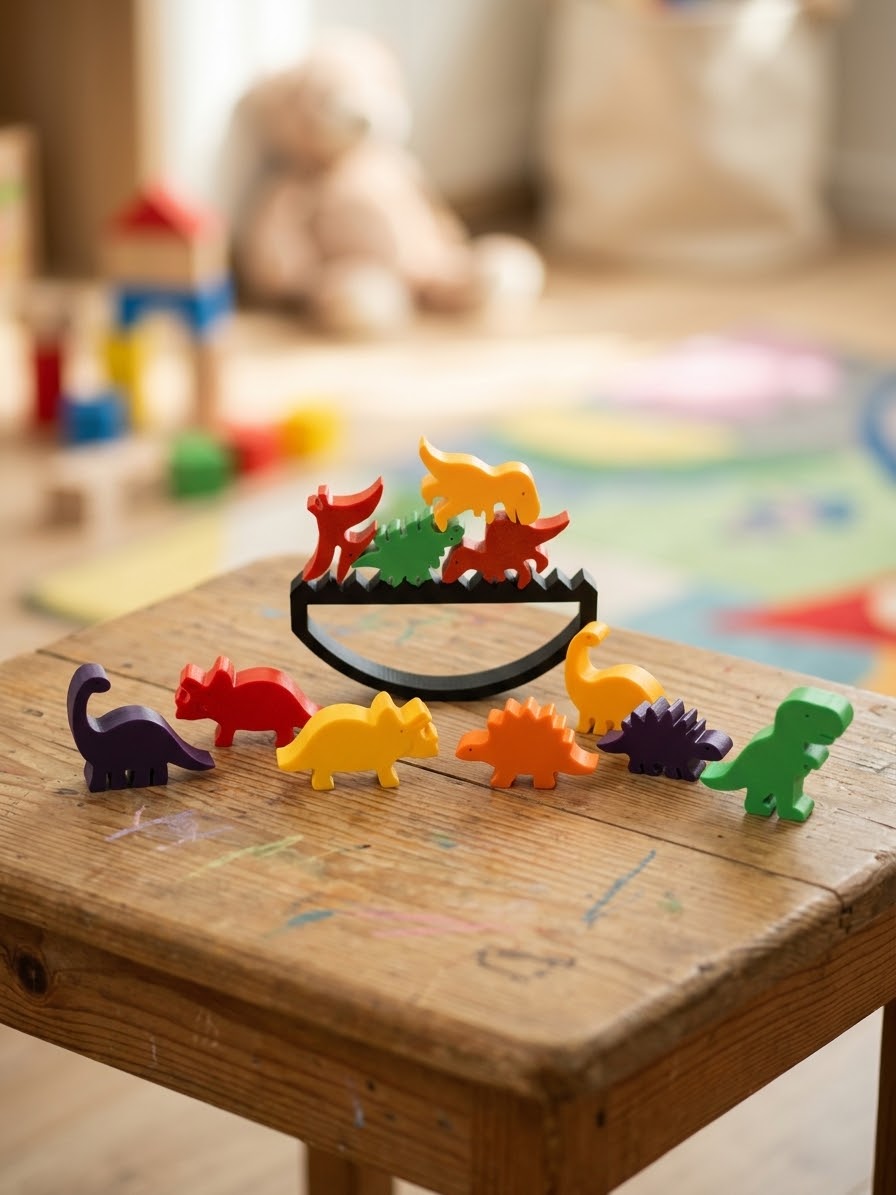 Jogo empilhável Sensorial : Dinossauros