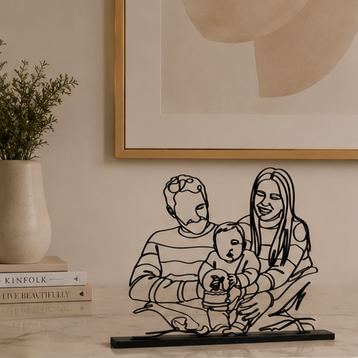 Escultura A Nossa História em Linha| Mon Lori