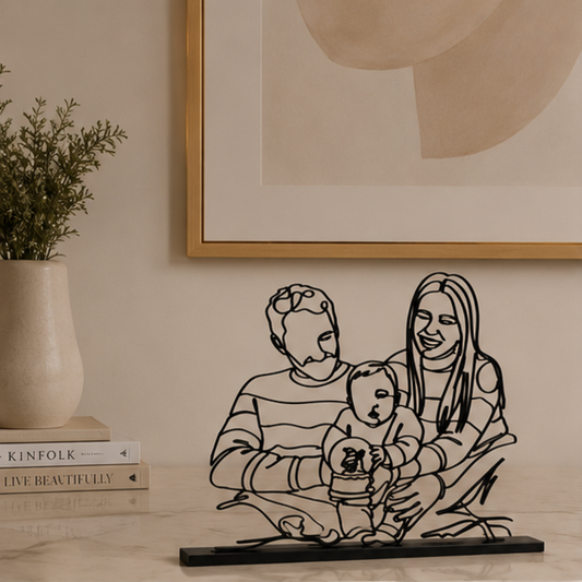 Escultura A Nossa História em Linha| Mon Lori
