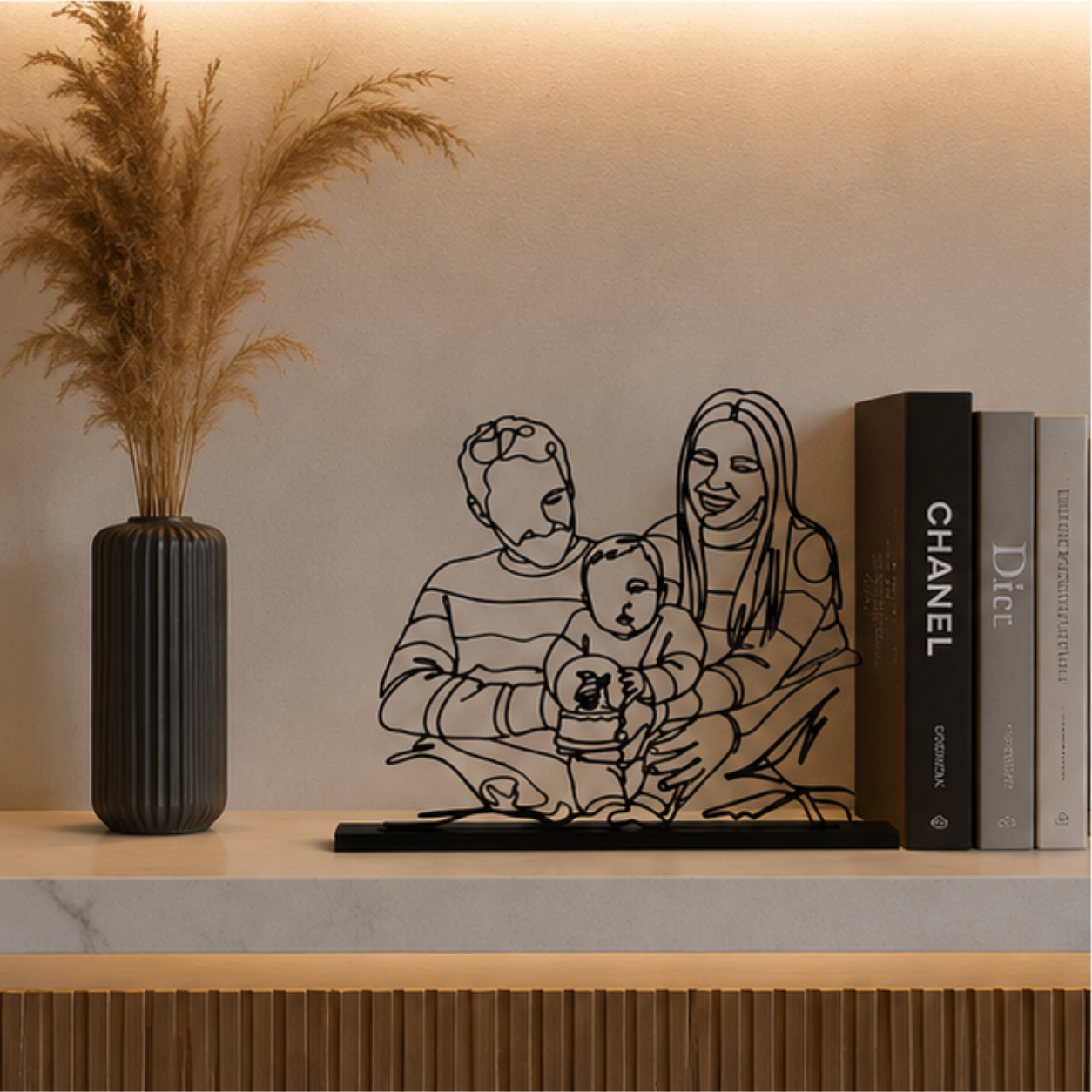 Escultura A Nossa História em Linha| Mon Lori